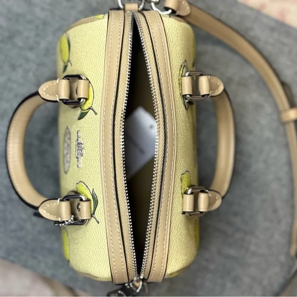 NWT Coach Mini Rowan Lemon (NYC) Crossbody Satchel - Picture 9 of 15